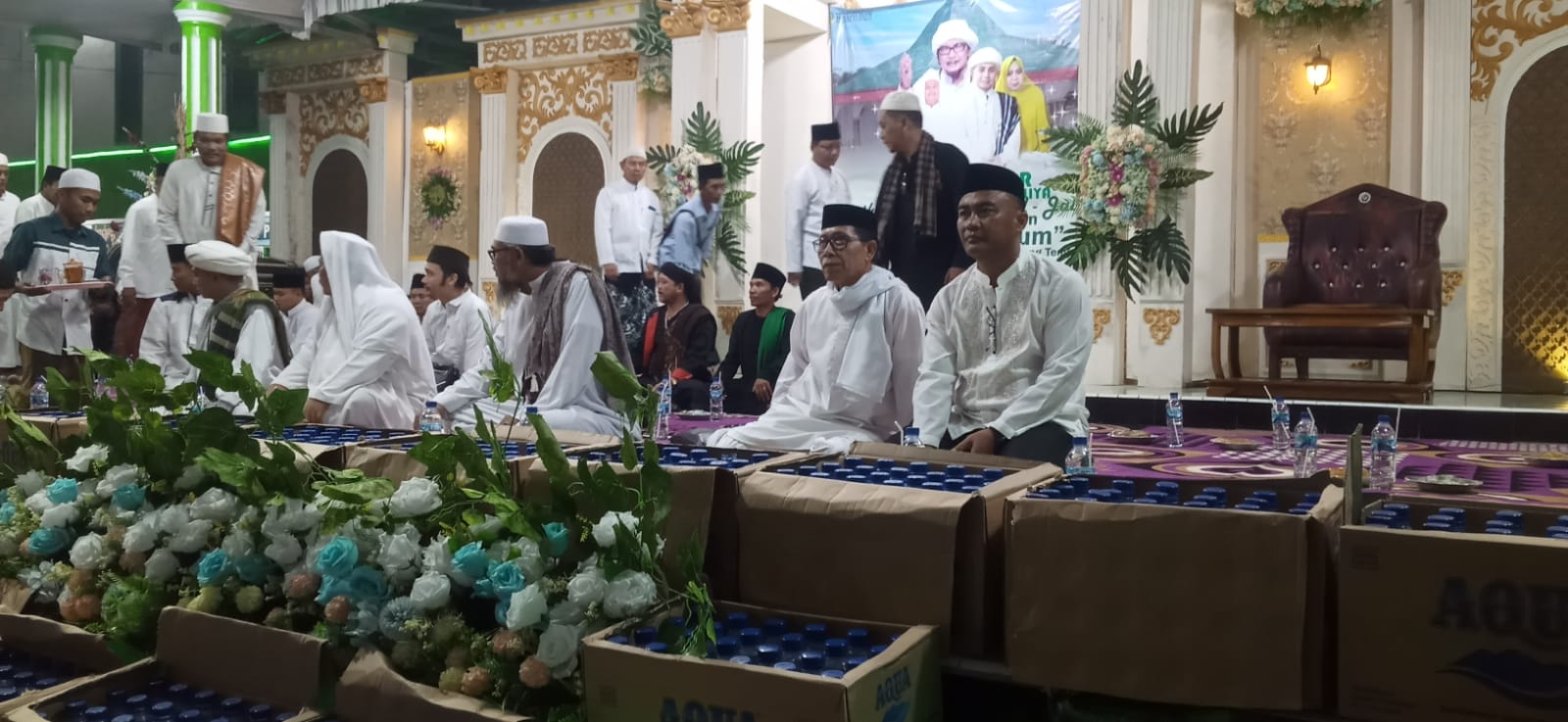 Pengajian Akbar dan manakib dikir Akbar di ponpes  Mambaul ulum di Kampung Gayaun Sakti (Senin, 22 Mei 2023)