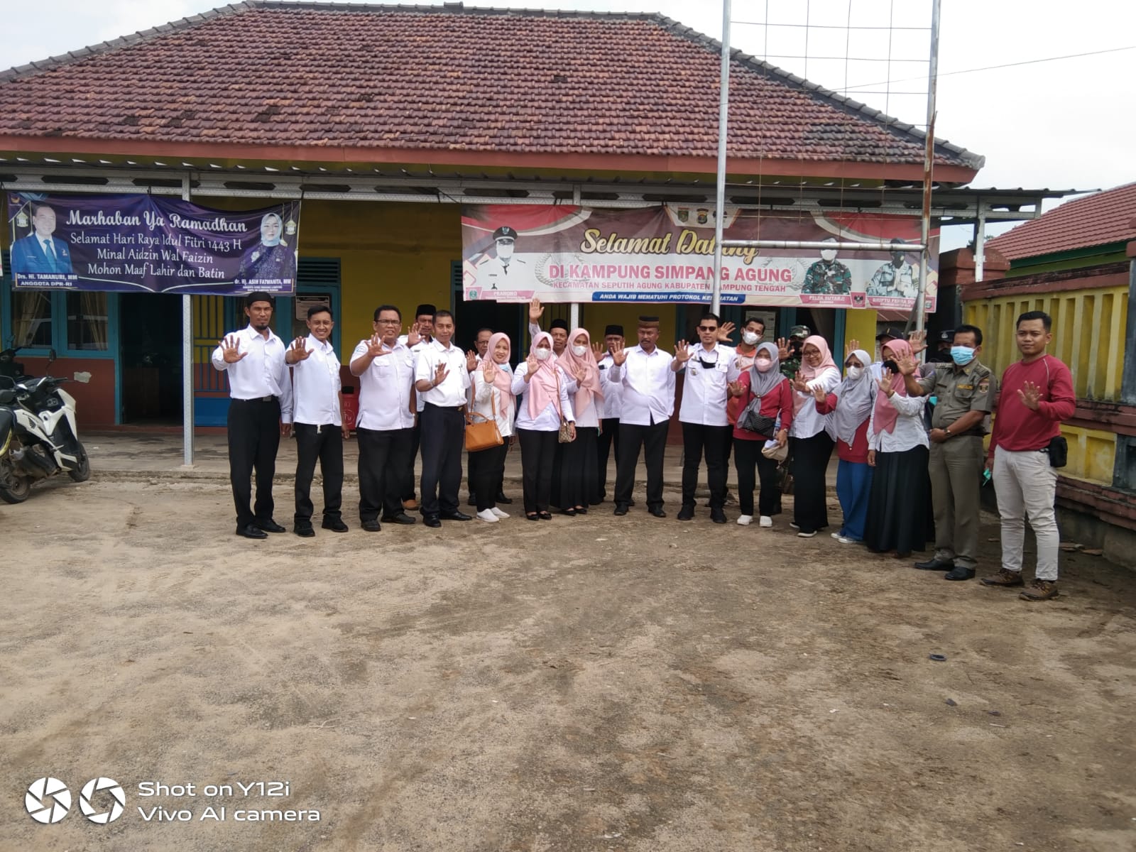 Verifikasi SANITASI TOTAL BERBASIS MASYARAKAT..dari Dinkes Provinsi Lampung di Kampung SImpang Agung