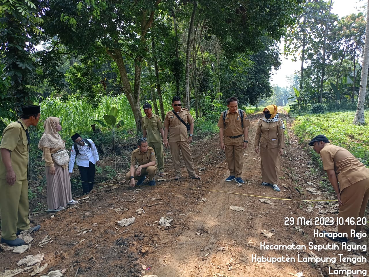 Pembinaan, Verifikator, Monitoring dan Evaluasi SPJ DK Tahap I dan ADK 25% Tahun 2023 Kampung Harapan Rejo dan Endang Rejo (Senin, 29 mei 2023)