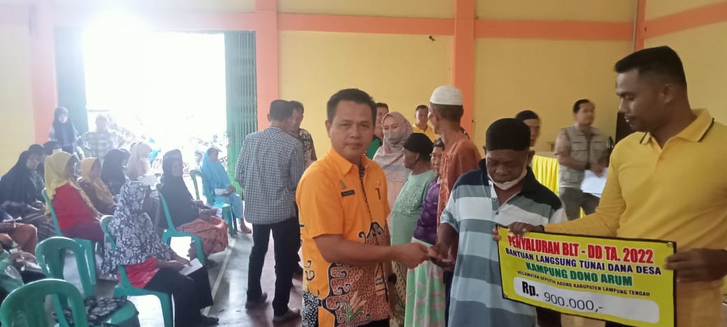 Penyaluran Bantuan Langsung Tunai Dana Kampung (BLT-DK) Tahun 2022 Kampung Endang Rejo, Harapan Rejo, Dono Arum dan Gayau Sakti (Kamis, 08 Desember 2022)