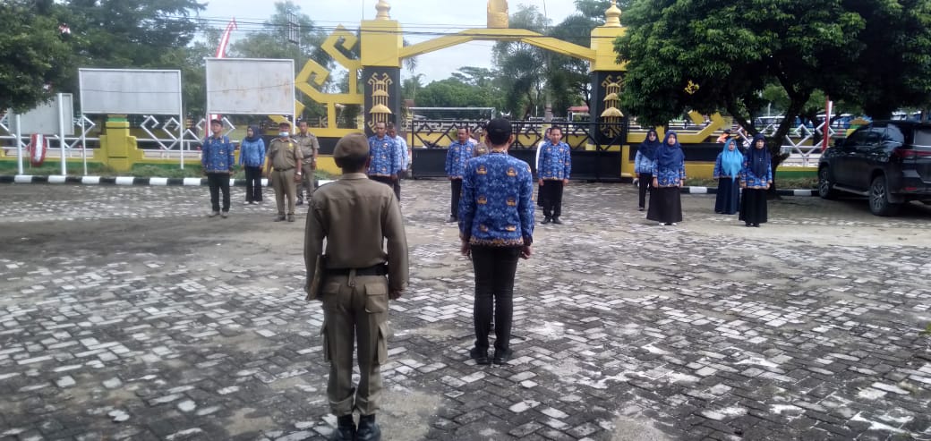 Upacara Memperingati Hari Pahlawan Nasional di Halaman Kantor Kecamatan Seputi Agung (Kamis, 10 November 2022)