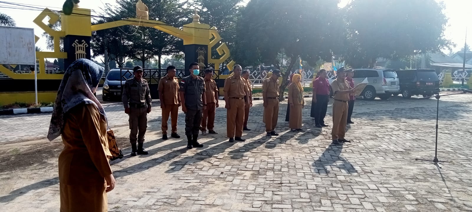 Apel Mingguan (Senin, 25Juli 2022) di Halaman Kantor Kecamatan Seputih Agung