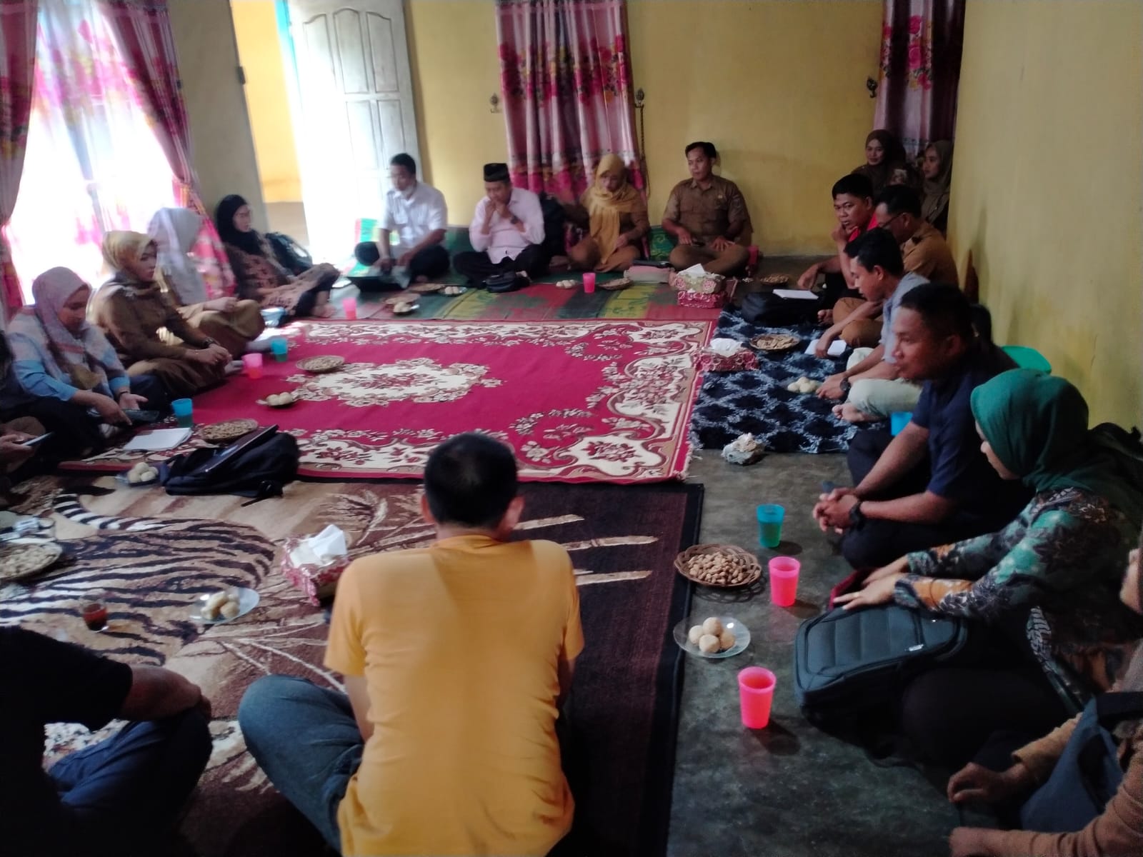 Rapat dengan Kepala Kampung dan Sekretaris Kampung Se-Kecamatan Seputih Agung di Kampung SImpang Agung (Senin, 16 Januari 2023)