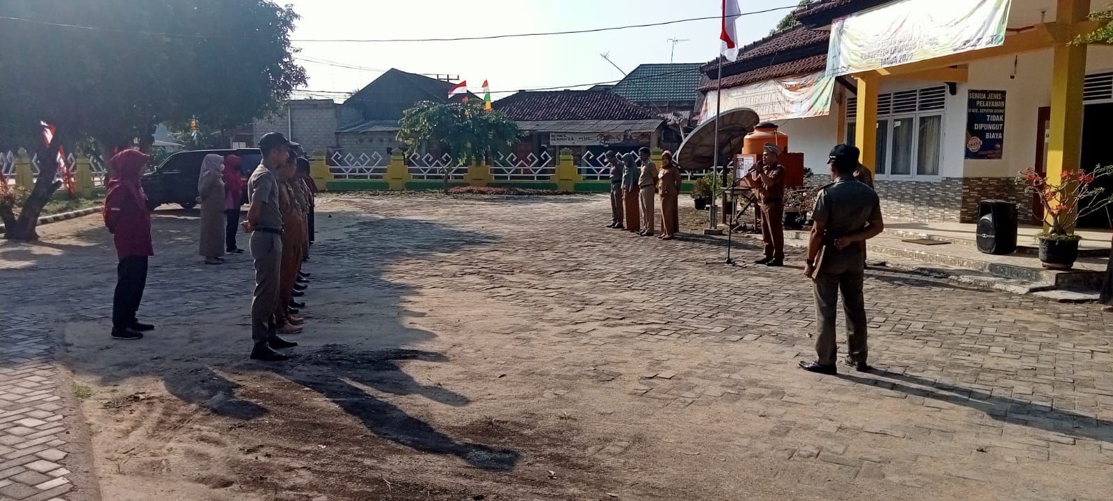 Apel Mingguan (Senin, 08 Agustus 2022) di Halaman Kantor Kecamatan Seputih Agung