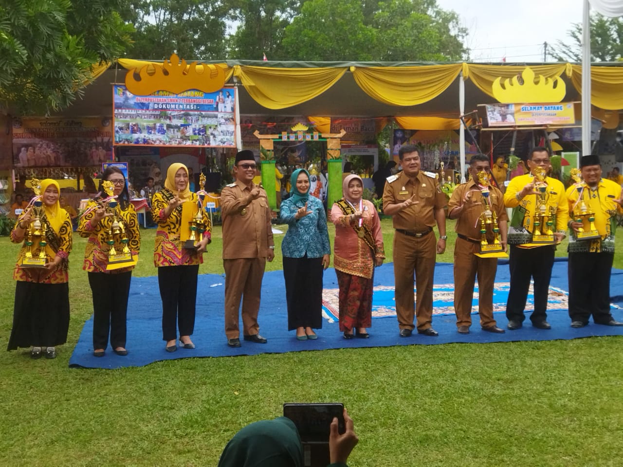 Rekor MURI Bunda Literasi Kabupaten Lampung Tengah dg Kunjungan Ke perpustakaan terbanyak (Selasa, 13 Desember 2022)