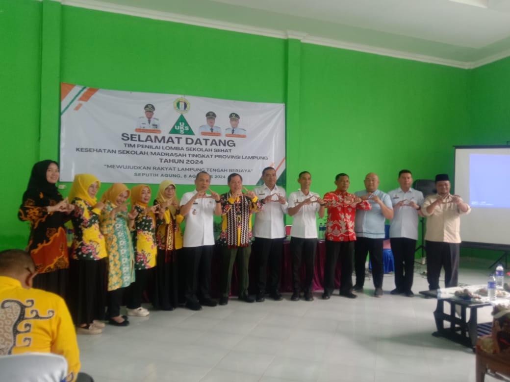 Penilain Lomba Sekolah Sehat Kesehatan Sekolah Madrasah Tingkat Provinsi Lampung Tahun 2024 di SMPN 1 Seputih Agung (Kamis, 09 Agustus 2024)