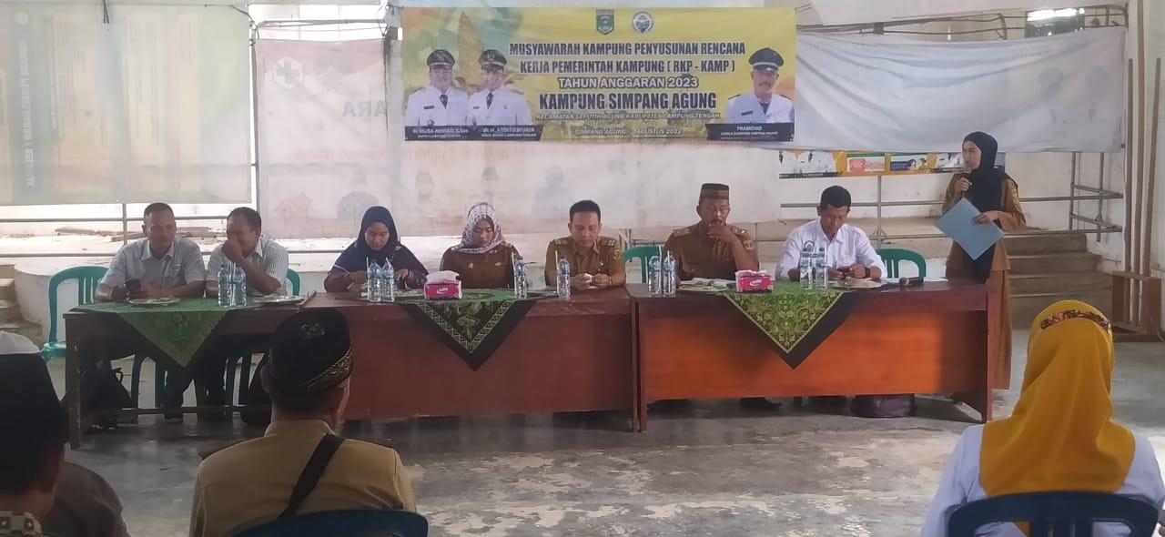 Musyawarah Rencana Kerja Pemerintahan Tahun 2023 di Balai Kampung Simpang 