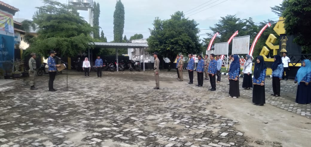 Upacara Memperingati Hari Pahlawan Nasional di Halaman Kantor Kecamatan Seputi Agung (Kamis, 10 November 2022)