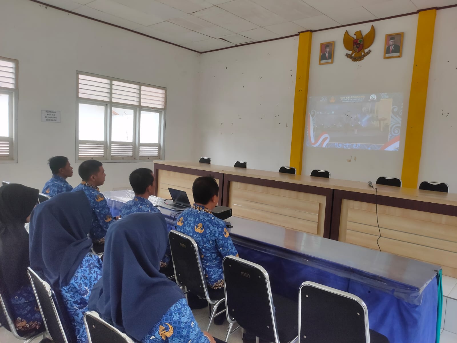 -	Daring acara puncak HUT ke-52 KORPRI Tahaun 2023 Kabupaten Lampung Tengah di Aula Kecamatan Seputih Agung (Rabu, 29 November 2023)