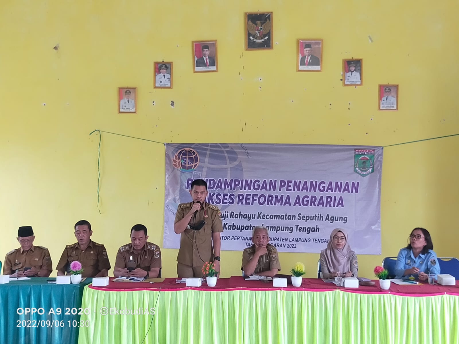 Pendampingan Penanganan Akses Reforma Agraria oleh Kantor Pertanahan Kabupaten Lampung Tengah di Balai Kampung Muji Rahayu (Selasa, 06 September 2022)