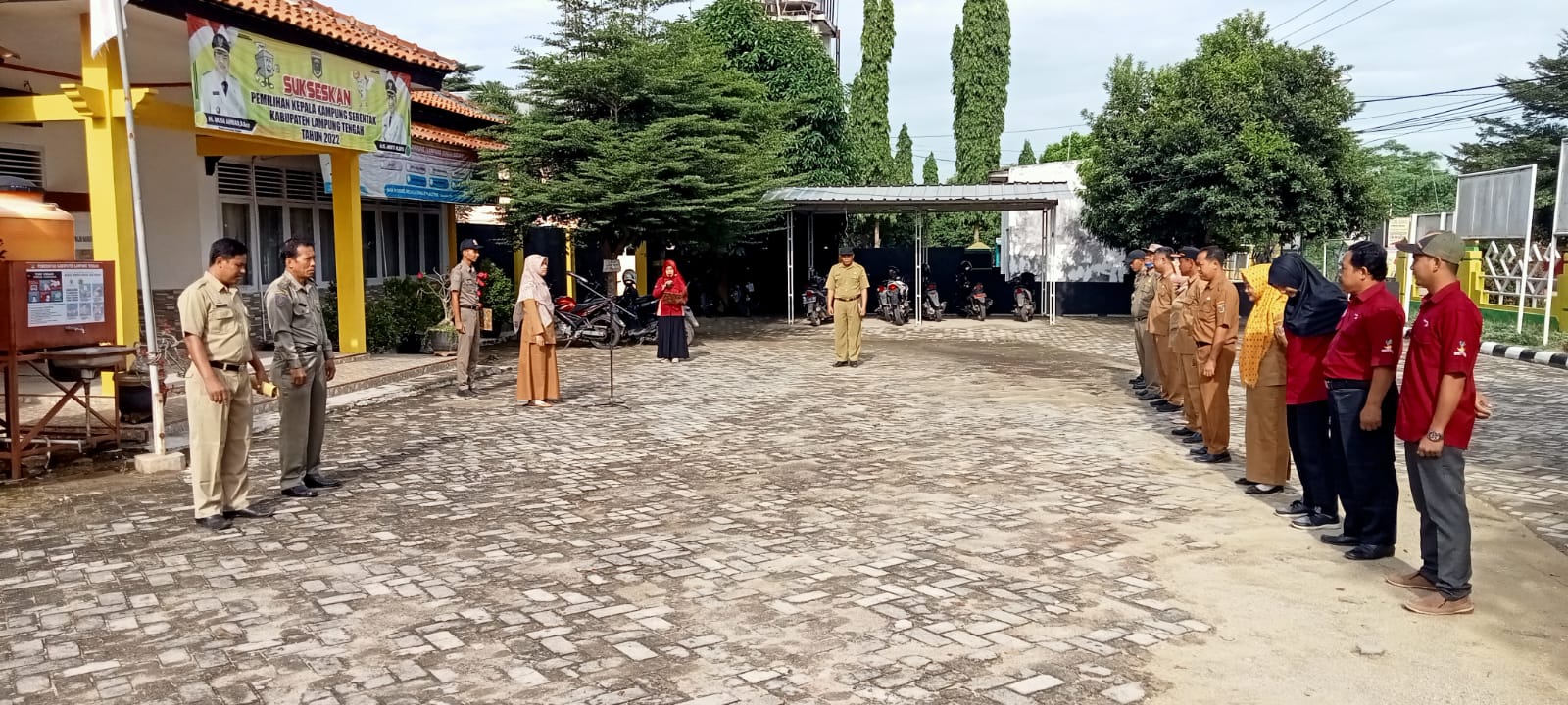 Apel MIngguan di Halaman Kantor Kecamatan Seputih Agung (Senin, 03 Oktober 2022)