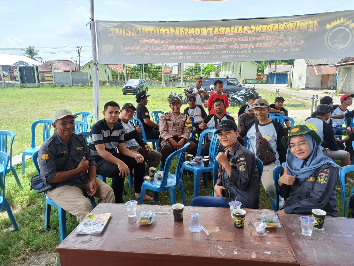 Menghadiri Undangan dalam Rangka Jemur Bareng sahabat Bonsai Seputih Agung Di Lapangan Sepak Bola Kampung Simpang Agung (Senin, 16 Januari 2023)