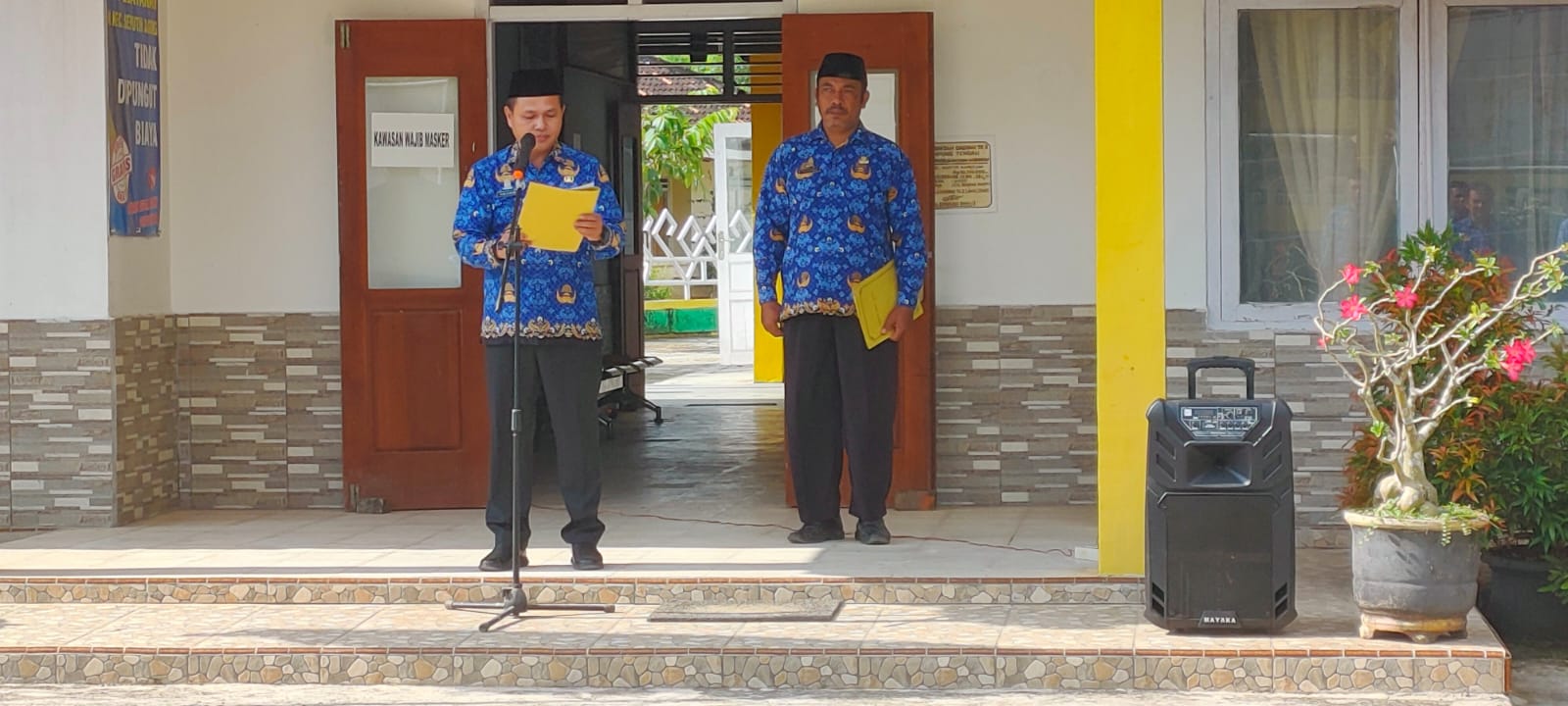 Upacara Peringatan Hari Jadi ke-59 Provinsi Lampung di Halaman Kantor Kecamatan Seputih Agung (Jum'at 17 Maret 2023)