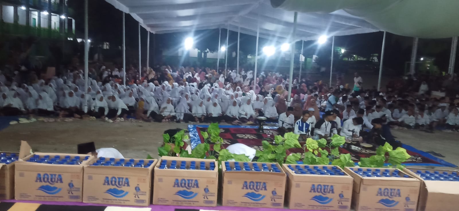 Pengajian Akbar dan manakib dikir Akbar di ponpes  Mambaul ulum di Kampung Gayaun Sakti (Senin, 22 Mei 2023)