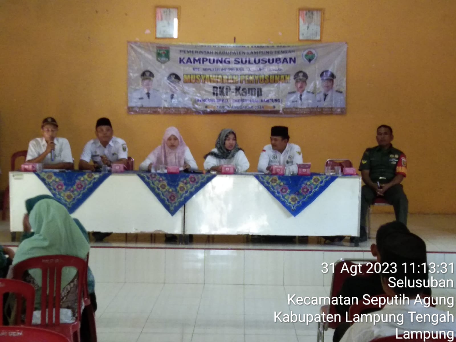 Musyawarah RKP & rembuk stanting tahun anggaran 2024 kampung sulusuban (Kamis, 31 Agustus 2023)