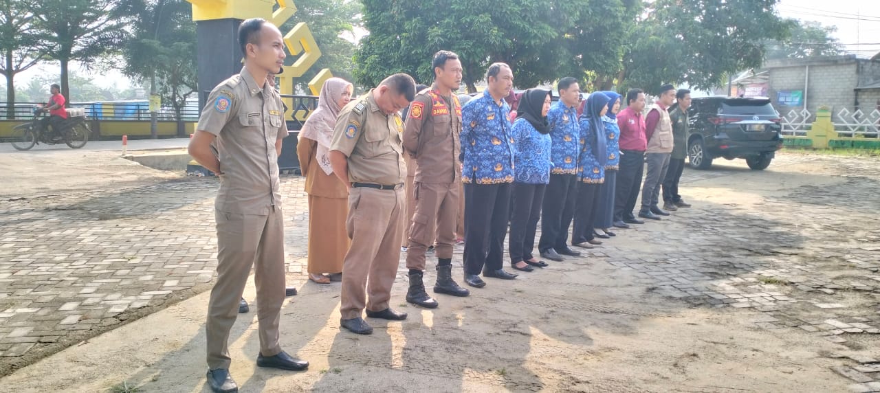 Apel Mingguan di Halaman Kantor Kecamatan Seputih Agung (Senin, 22 Mei 2023)