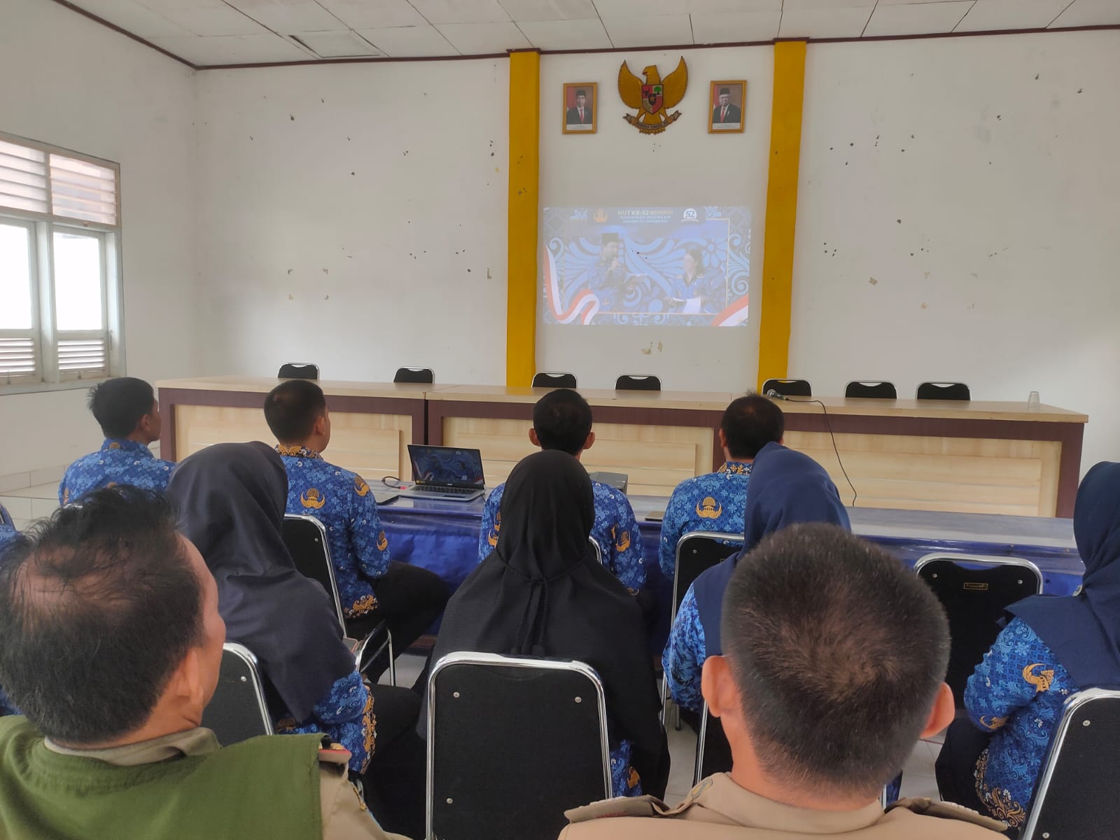 -	Daring acara puncak HUT ke-52 KORPRI Tahaun 2023 Kabupaten Lampung Tengah di Aula Kecamatan Seputih Agung (Rabu, 29 November 2023)