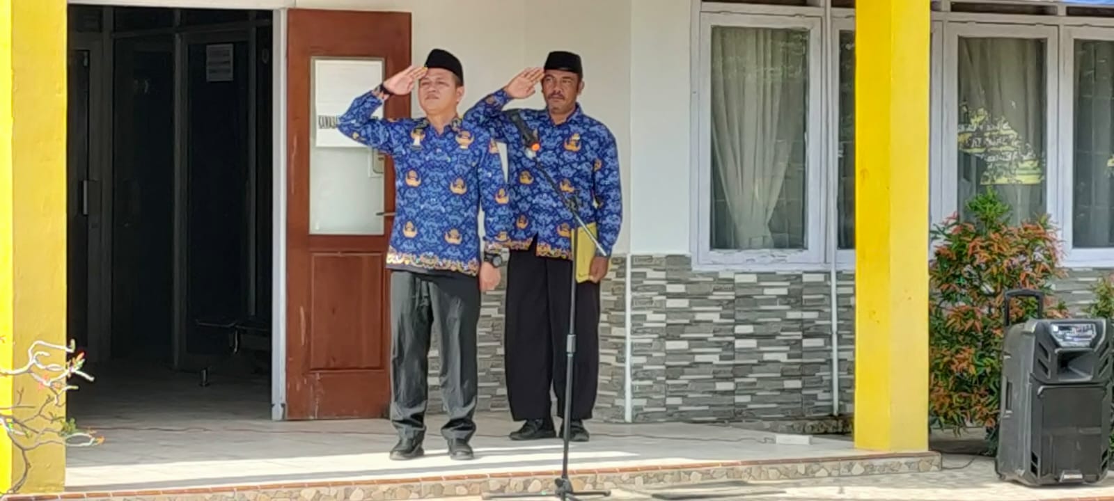 Upacara Peringatan Hari Jadi ke-59 Provinsi Lampung di Halaman Kantor Kecamatan Seputih Agung (Jum'at 17 Maret 2023)