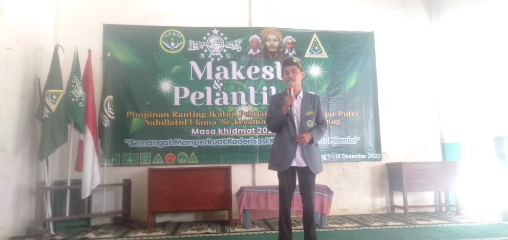 Menghadiri undangan Pangajian dalam Rangka Makesta dan Pelantikan Pimpinan Ranting Ikatan Pelajar dan Ikatan Pelajar Putri NU Se-Kecamatan Seputih Agung di Yayasan Al Atiq Kampung Simpang Agung( Sabtu, 19 Desember 2022)