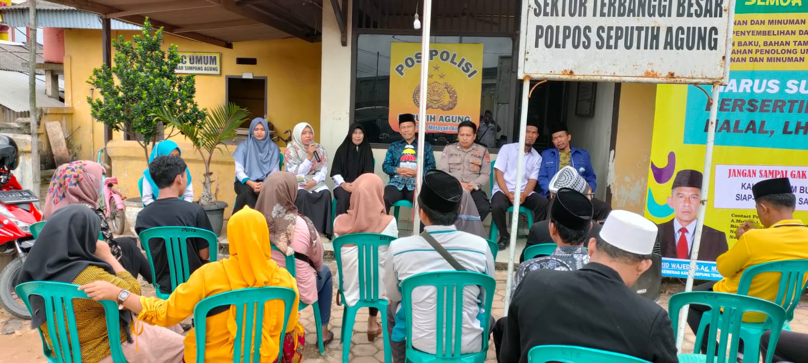 Sosialisasi Produk bersertifikat di Pasar Simpang Agung (Kamis, 16 Maret 2023)