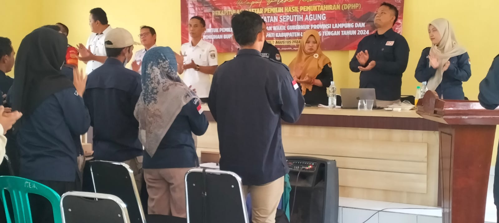 Rekapitulasi Daftar Pemilih Hasil Pemuktahiran (DPHP) Kecamatan Seputih Agung di Aula Kecamatan Seputih Agung (Rabu, 07 Agustus 2024)