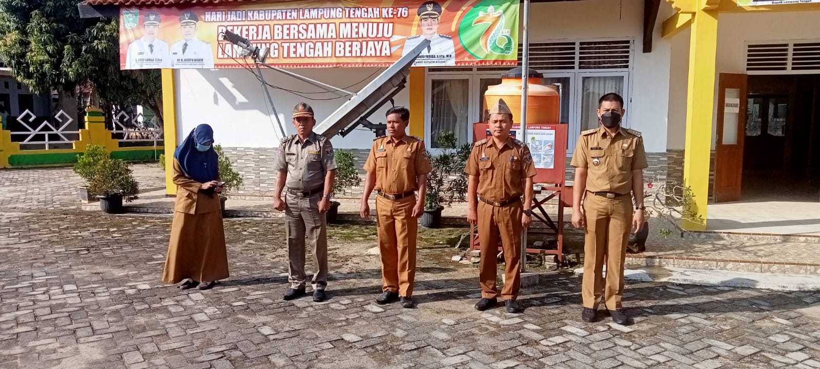 Apel Mingguan (Senin, 25Juli 2022) di Halaman Kantor Kecamatan Seputih Agung