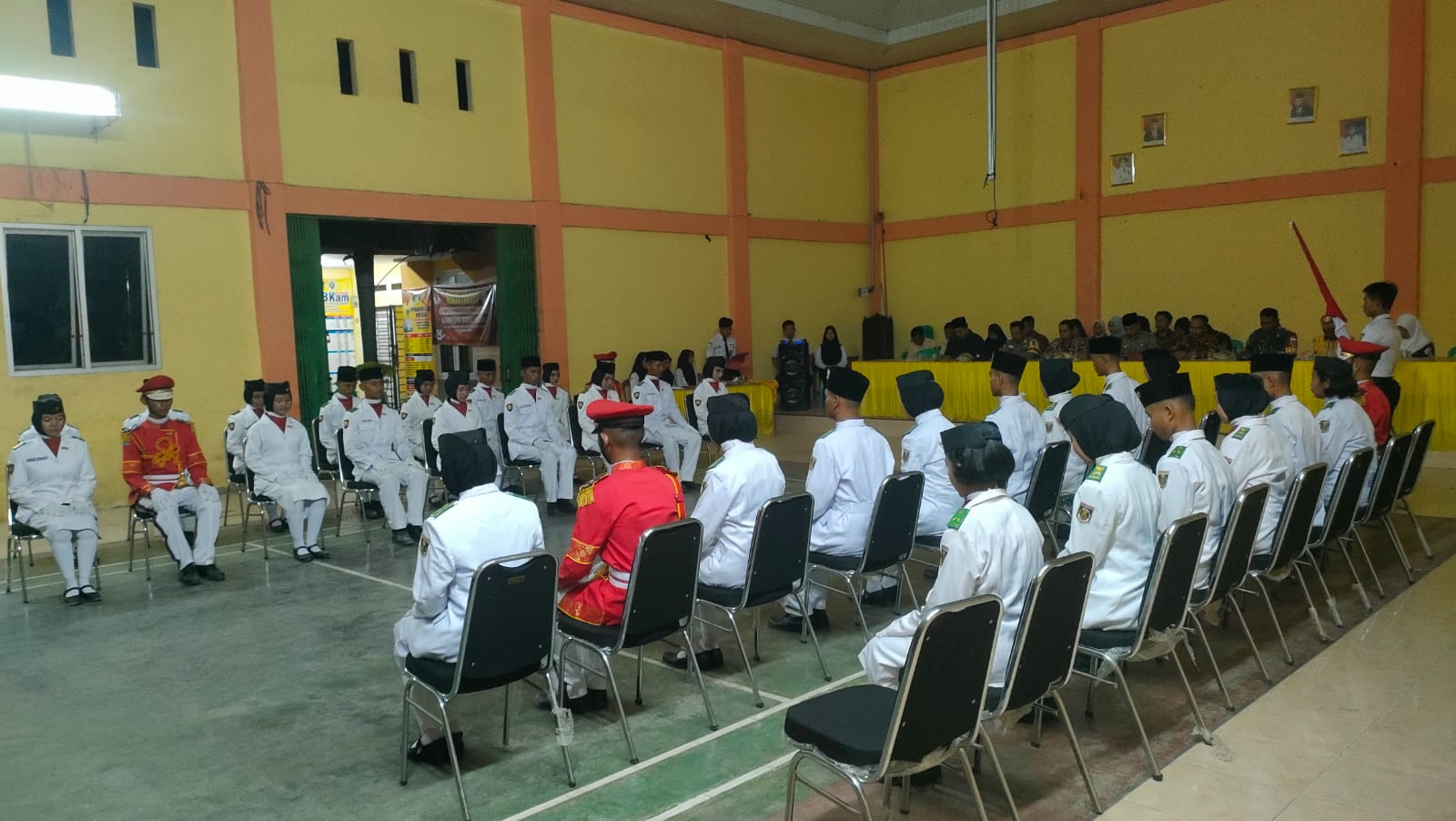 Upacara pengukuhan Paskibra kecamatan Seputih Agung 2023 (Selasa, 15 Agustus 2023)