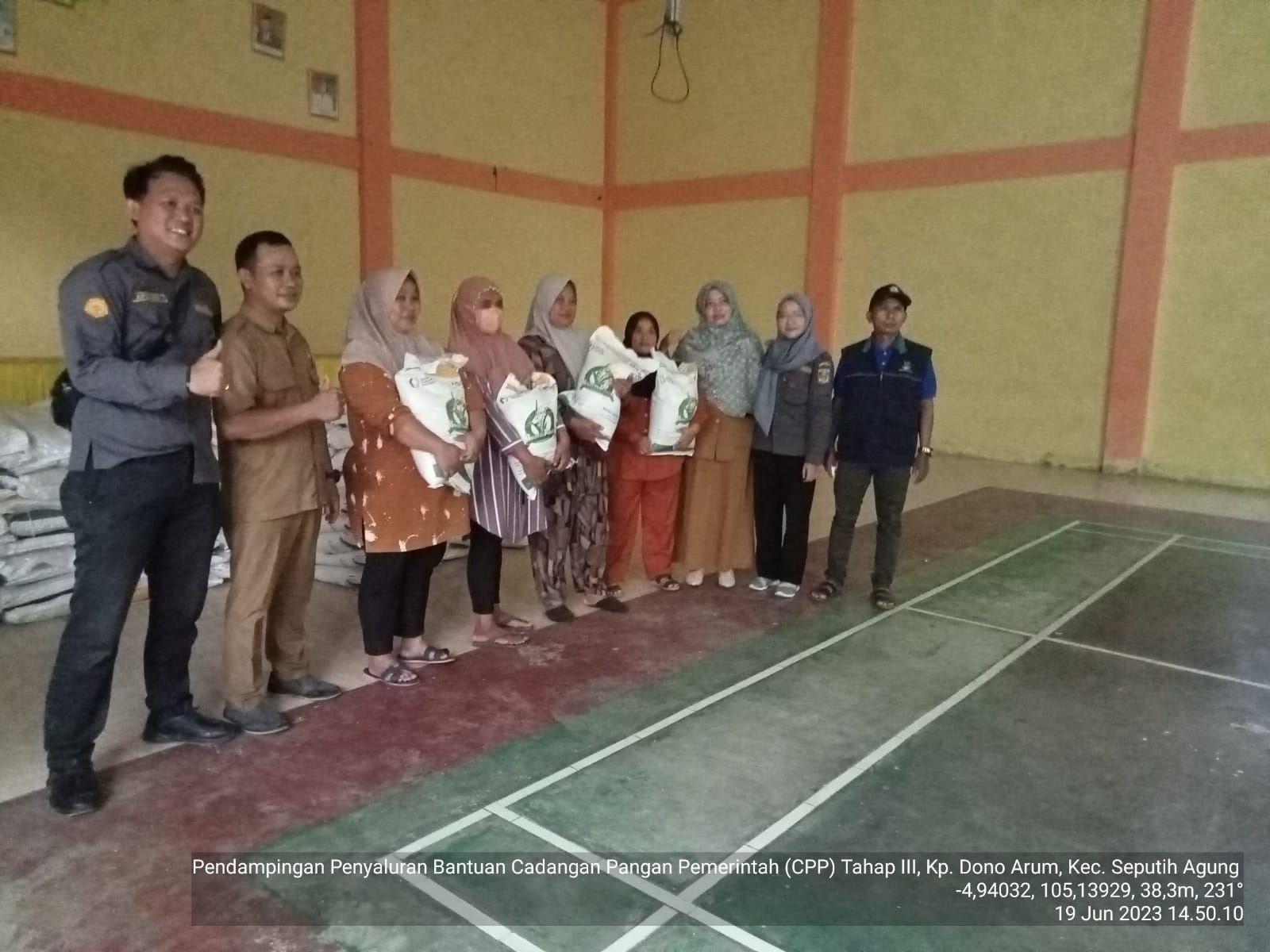 Pembagian beras Cadangan Se_kecamatan Seputih Agung (Senin, 19 Juni 2023)