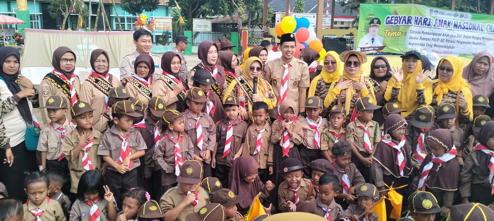 Gerakan Hari Anak Nasional di Lapangan Dono Arum (Sabtu, 13 Agustus 2023)