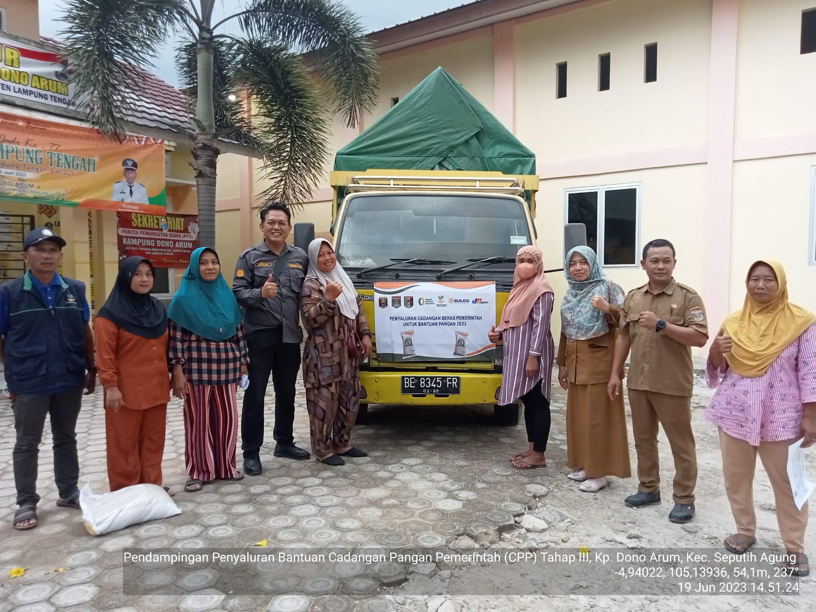 Pembagian beras Cadangan Se_kecamatan Seputih Agung (Senin, 19 Juni 2023)