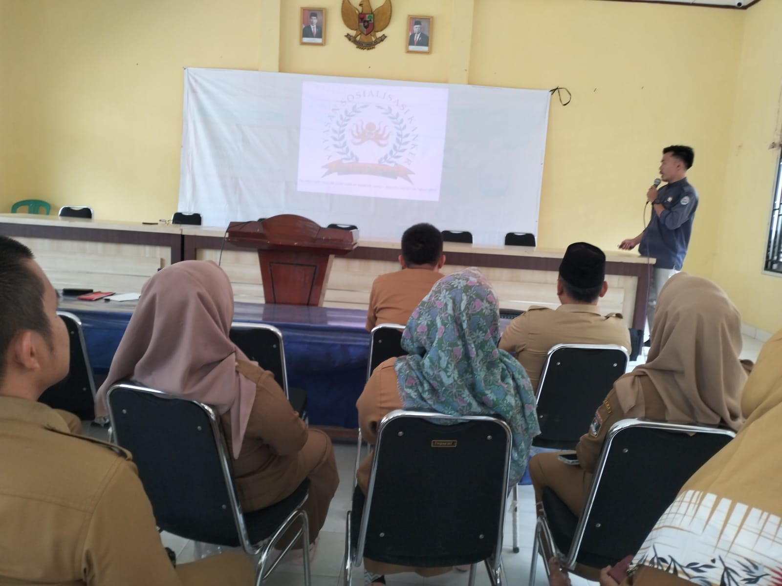 Sosialisasi Penyakit Kanker dari dinas Kesehatan di Aula Kecamatan Seputih Agung (Senin, 05 Agustus 2024)