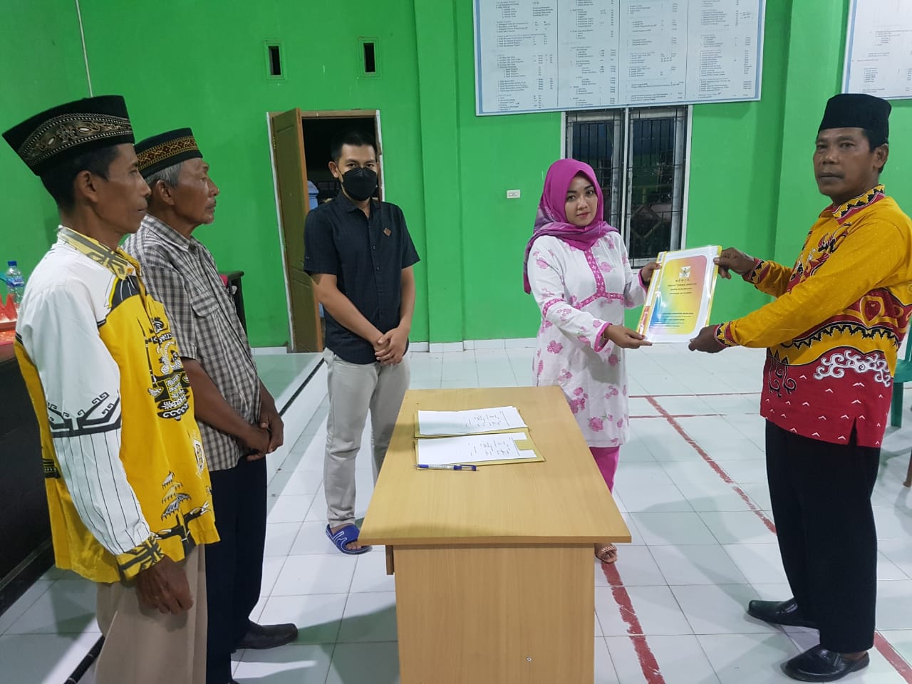 Serah Terima Jabatan (SERTIJAB) Kepala Kampung Bumi Mas Kecamatan Seputih Agung Kabupaten Lampung Tengah di Balai Kampung Bumi Mas