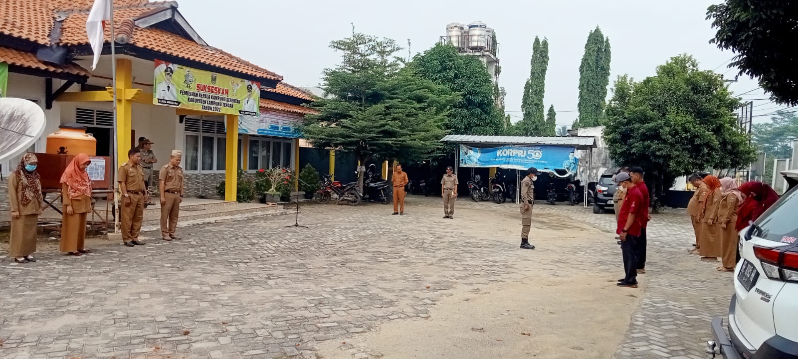 Apel MIngguan di Halaman Kantor Kecamatan Seputih Agung (Senin, 19 September 2022)