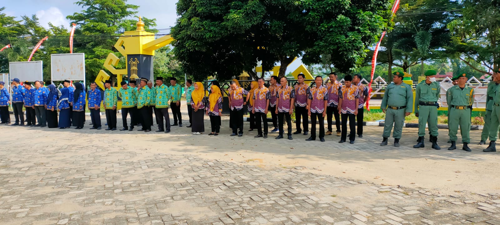 Upacara Peringatan Hari Jadi ke-59 Provinsi Lampung di Halaman Kantor Kecamatan Seputih Agung (Jum'at 17 Maret 2023)