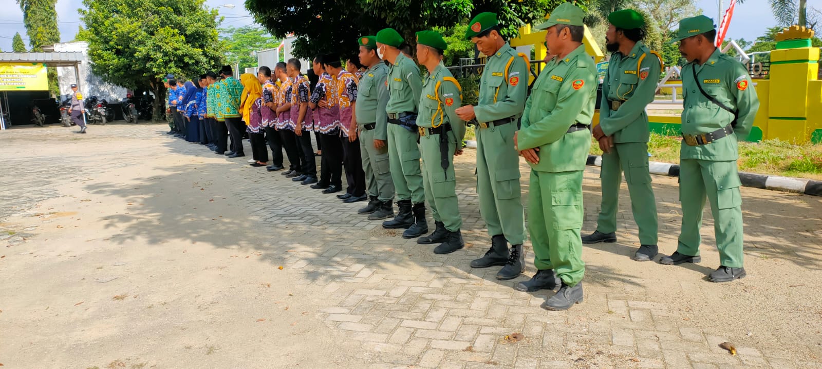 Upacara Peringatan Hari Jadi ke-59 Provinsi Lampung di Halaman Kantor Kecamatan Seputih Agung (Jum'at 17 Maret 2023)