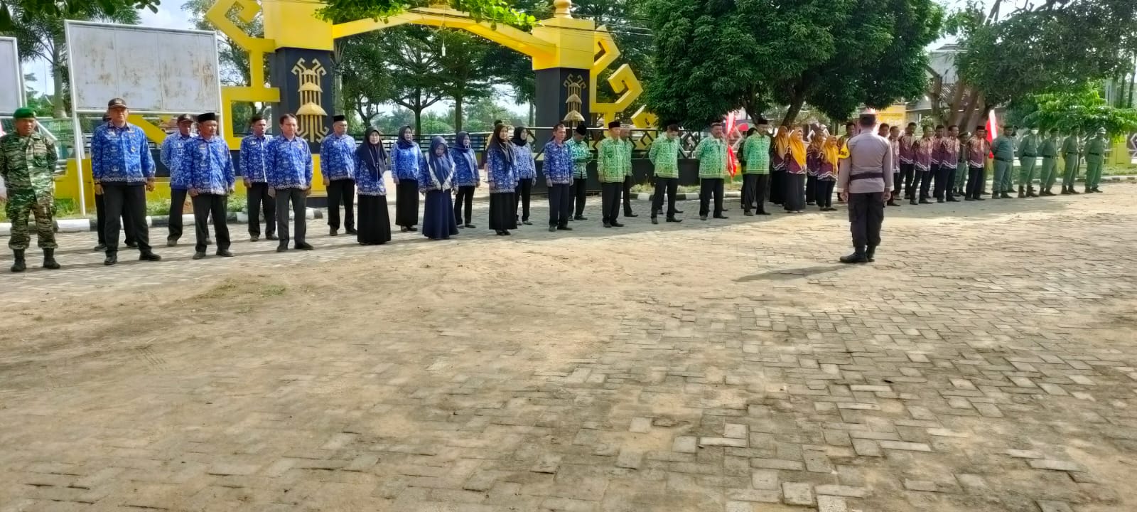 Upacara Peringatan Hari Jadi ke-59 Provinsi Lampung di Halaman Kantor Kecamatan Seputih Agung (Jum'at 17 Maret 2023)