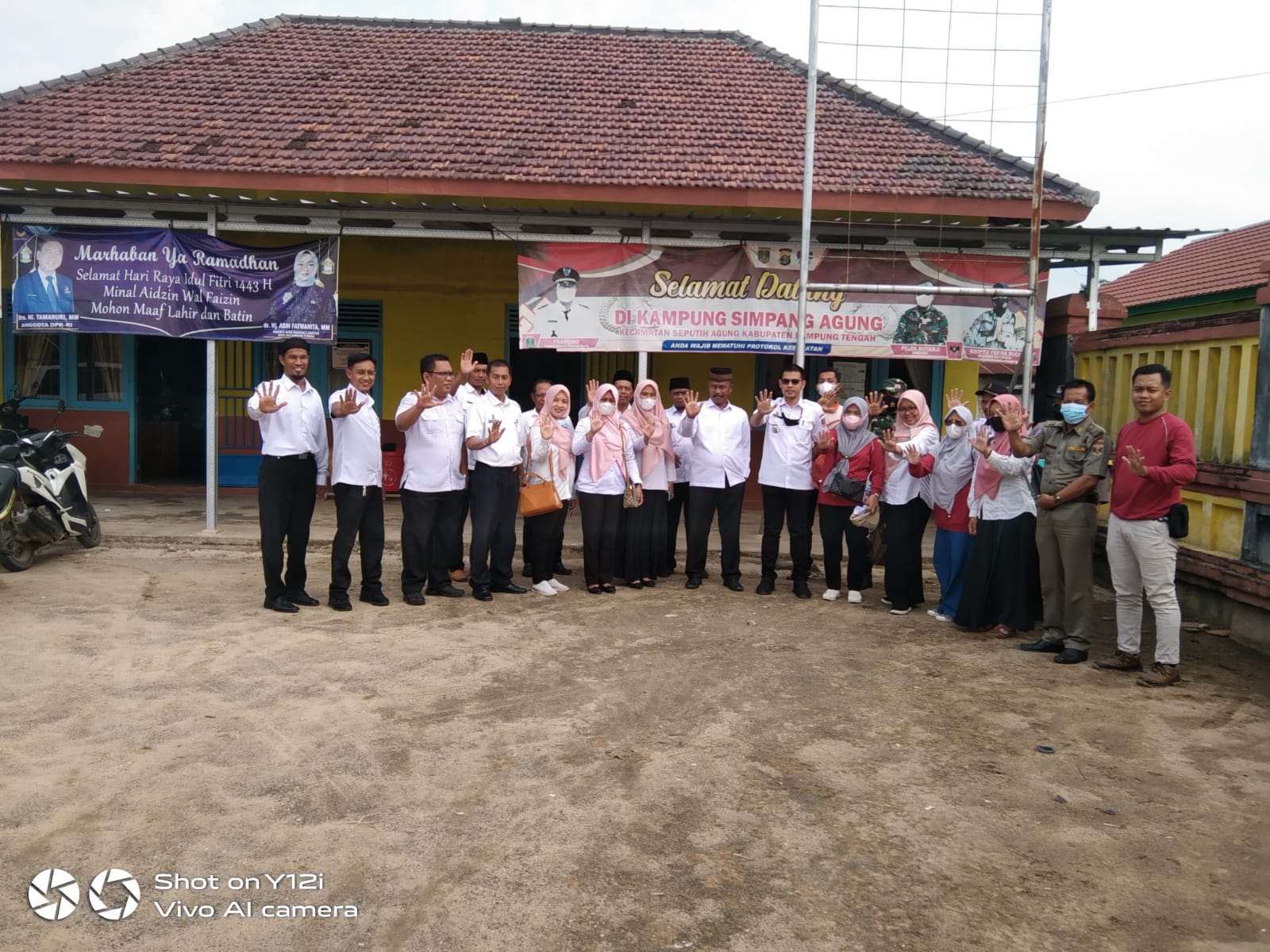 Verifikasi SANITASI TOTAL BERBASIS MASYARAKAT..dari Dinkes Provinsi Lampung di Kampung SImpang Agung