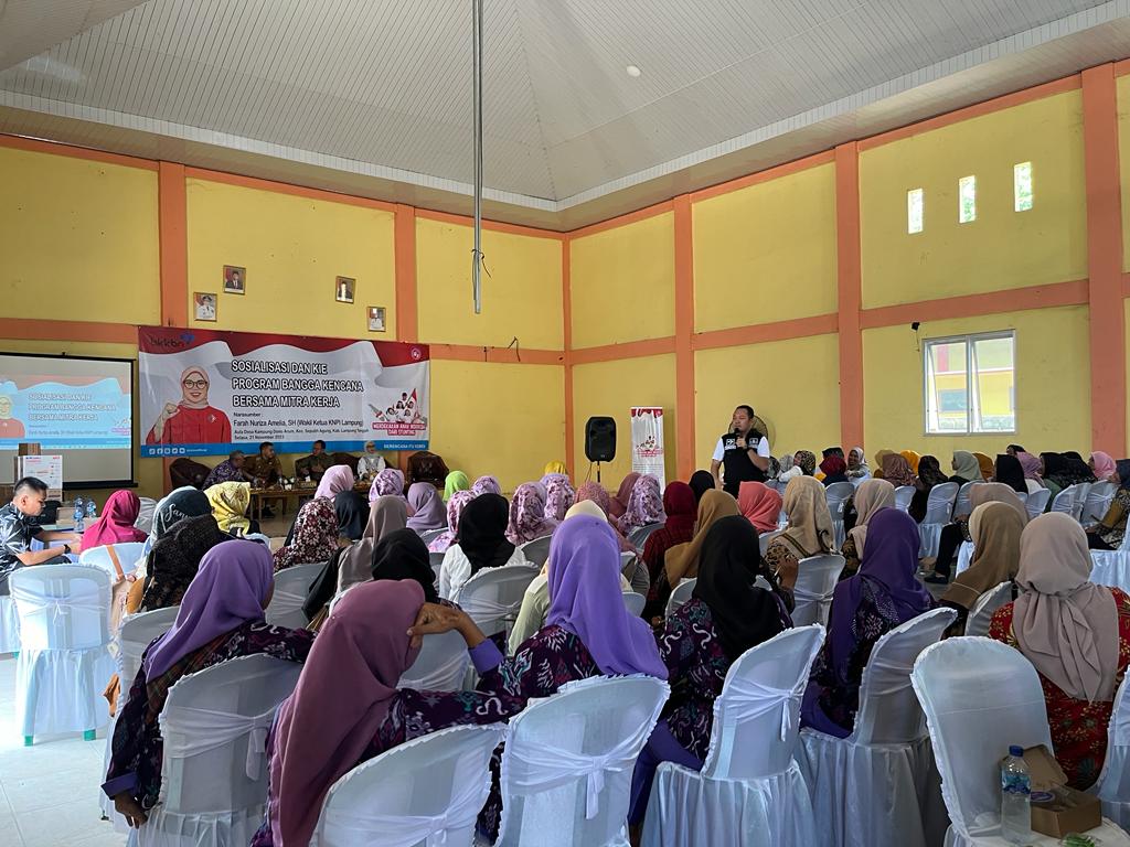 -	Sosialisasi dan KIE program bangga kencana dan percepatan penurunan stunting tingkat Nasional bersama Mitra Kerja di Provinsi Lampung di Balai Kampung Dono Arum (Selasa, 21 November 2023)