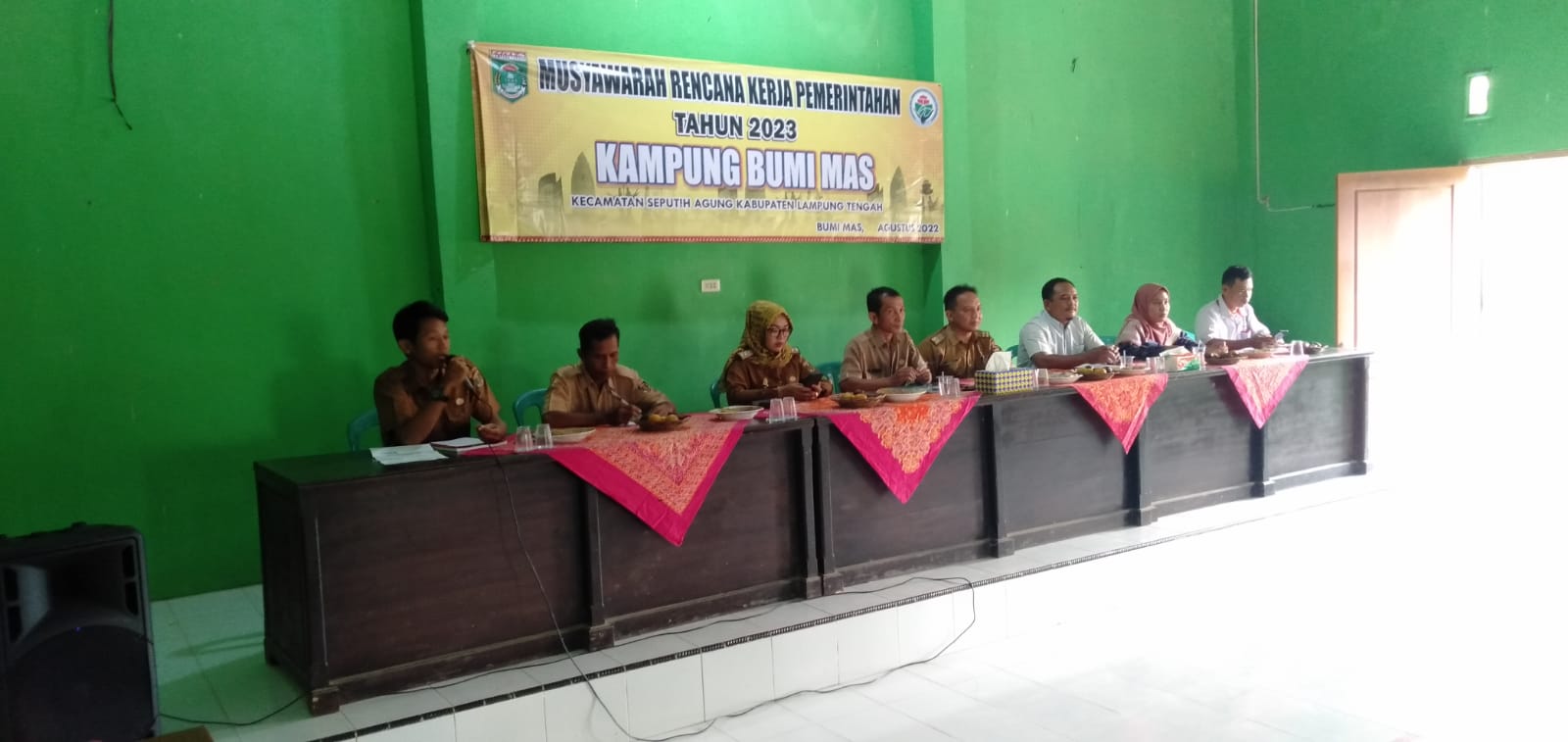 Musyawarah Rencana Kerja Pemerintahan Tahun 2023 di Balai Kampung Bumi Mas 