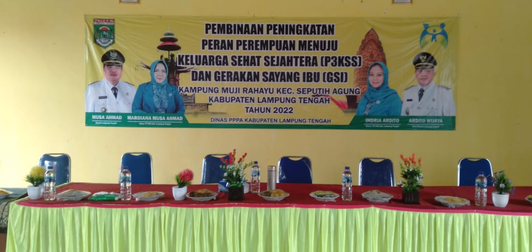 Pembinaan Peningkatan Peren Perempuan Menuju Keluarga Sehat Sejahtera (P3KSS) dan Gerakan Sayang Ibu (GSI) di Balai Kampung Muji Rahayu