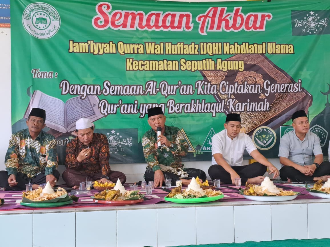 Semaan Akbar Jami'iyyah Qurra Wal Huffadz (JQH) NU Kecmatan Seputih Agung di Aula Kecmatan Seputih Agug (Sabtu, 14 Januari 2023)