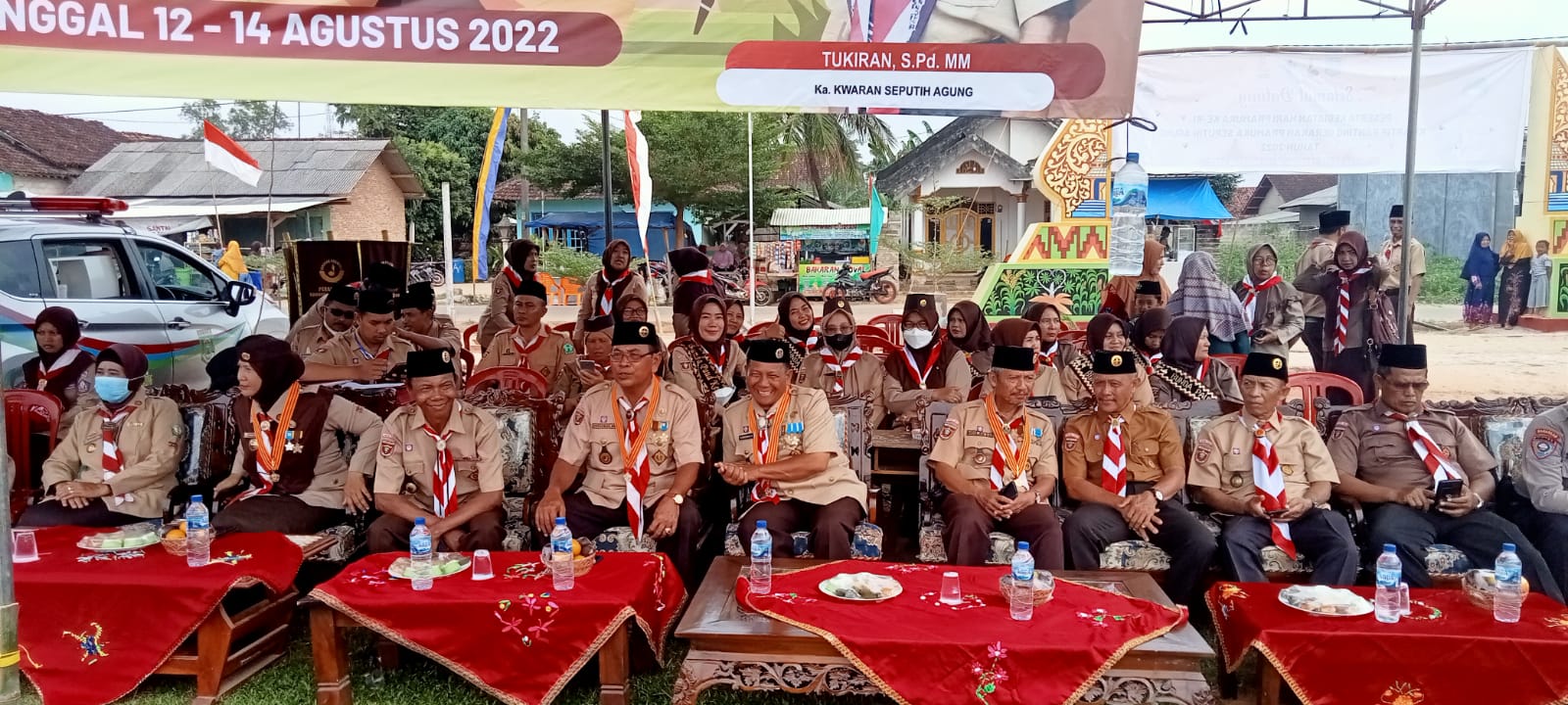 Kegiatan Hari Pramuka ke-61 Kwartir Ranting Gerakan Pramuka Seputih Agung Tahun 2022 di Lapangan Sepak Bola Kampung Gayau Sakti