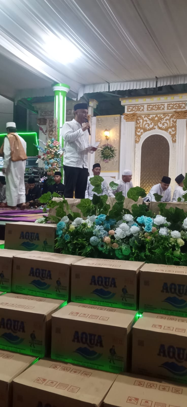 Pengajian Akbar dan manakib dikir Akbar di ponpes  Mambaul ulum di Kampung Gayaun Sakti (Senin, 22 Mei 2023)