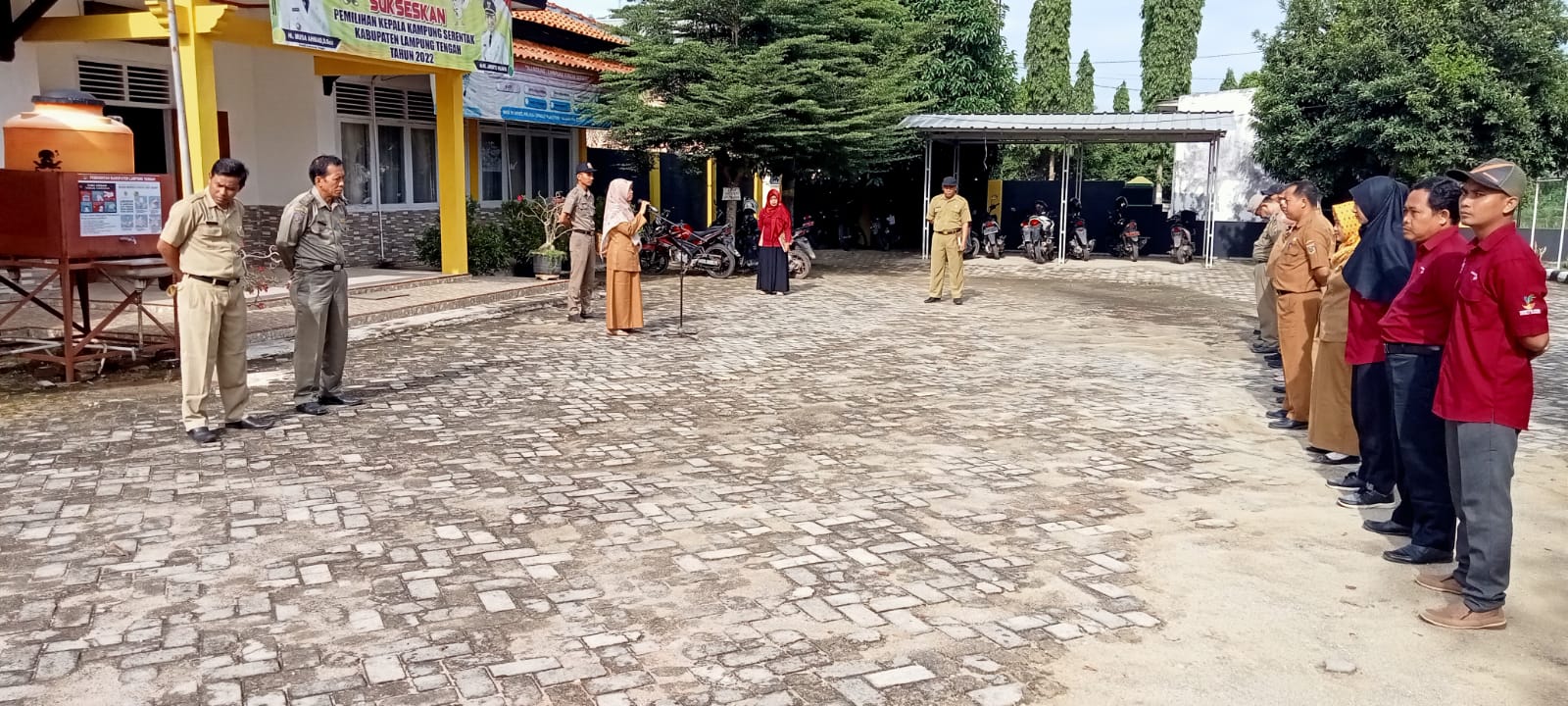 Apel MIngguan di Halaman Kantor Kecamatan Seputih Agung (Senin, 03 Oktober 2022)