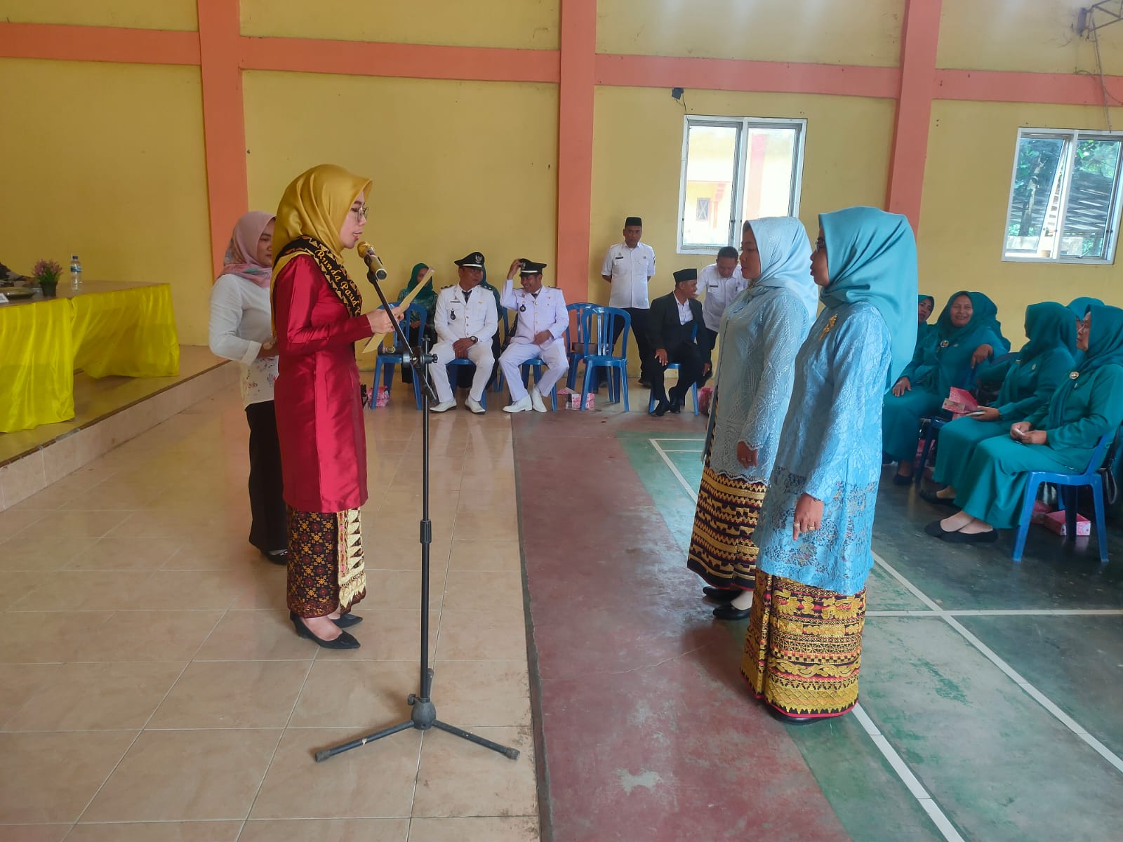 Serah Terima (SERTIJAB) Kepala Kampung serta Pelantikan Ketua TP. PKK, Bunda Paud dan Bunda Literasi Kampung Sulusuban dan Bumi Mas di Balai Kampung Dono Arum (Rabu, 05 Oktober 2022)