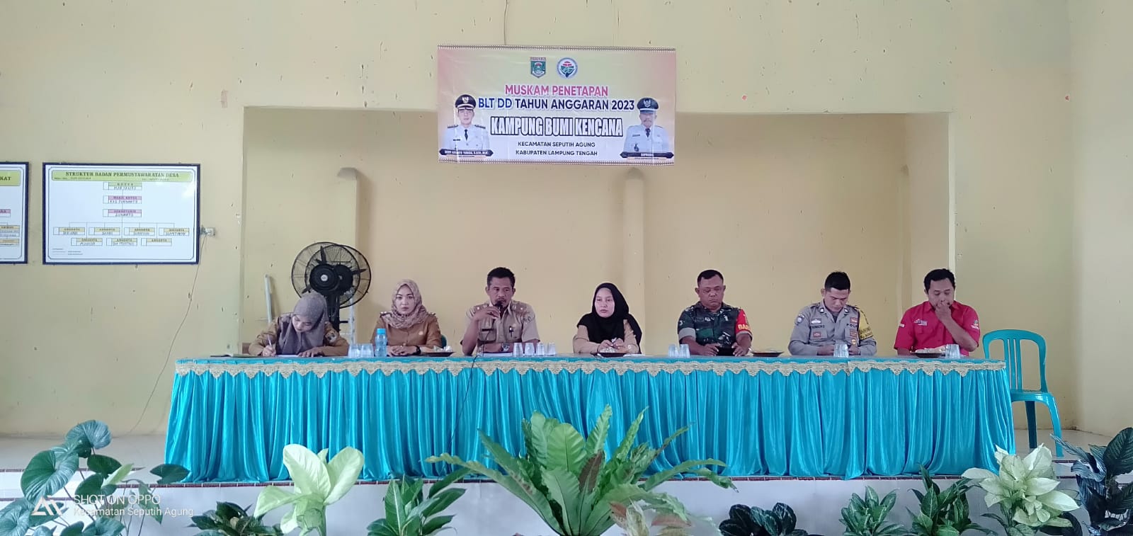 Musyawarah Kampung Khusus Penetapan Keluarga Penerima Manfaat (KPM) Bantuan Langsung Tunai (BLT) bersumber dari Dana Desa (APBN) Tahun Anggaran 2023 Kampung Fajar Asri di Balai Kampung Bumi Kencana (Senin, 20 Februari 2023)