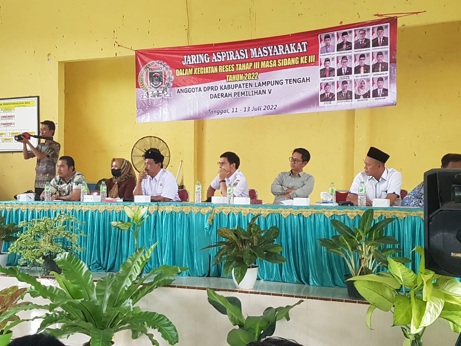 Menghadiri acara Jaring Aspirasi Masyarakat dalam Kegiatan Reses Tahap III Masa Sidang Ke III Tahun 2022 Anggota DPRD Kabupaten Lampung Tengah Daerah Pemilihan V di Balai Kampung Bumi Kencana