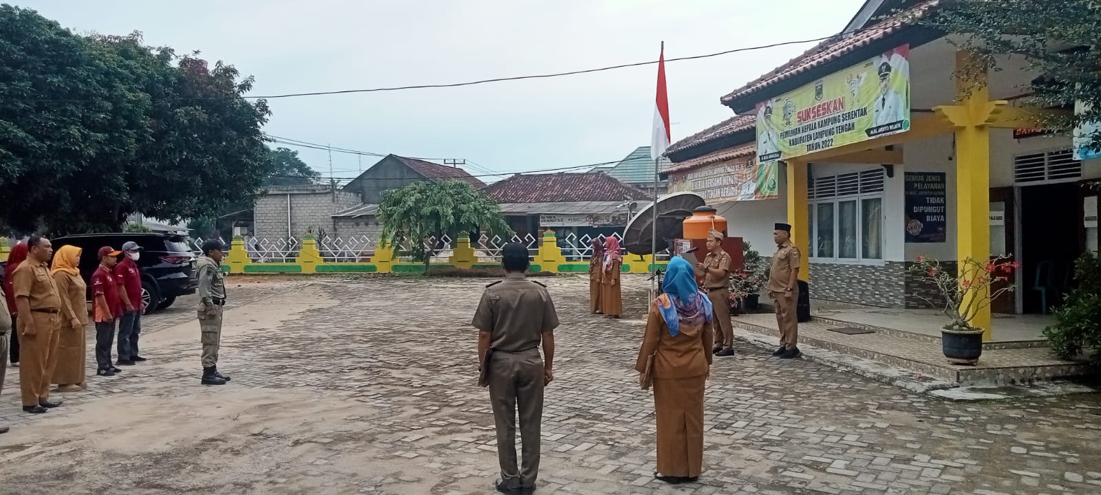 Apel MIngguan di Halaman Kantor Kecamatan Seputih Agung (Senin, 10 Oktober 2022)