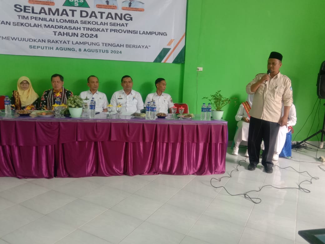 Penilain Lomba Sekolah Sehat Kesehatan Sekolah Madrasah Tingkat Provinsi Lampung Tahun 2024 di SMPN 1 Seputih Agung (Kamis, 09 Agustus 2024)