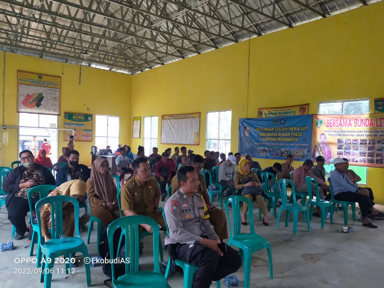 Pendampingan Penanganan Akses Reforma Agraria oleh Kantor Pertanahan Kabupaten Lampung Tengah di Balai Kampung Muji Rahayu (Selasa, 06 September 2022)